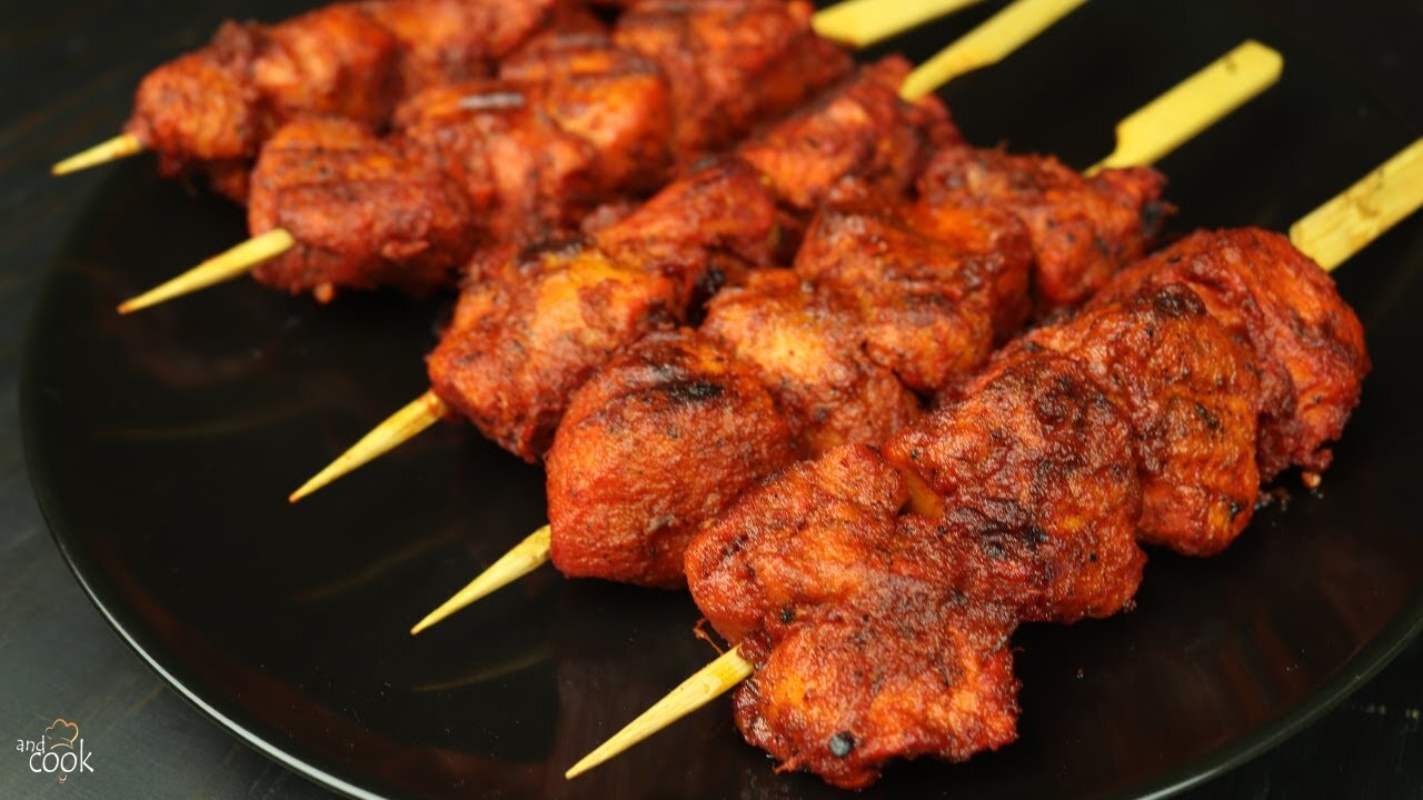 Chicken boti kabab. Bangladeshi foods.