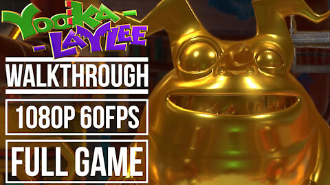 YOOKA LAYLEE Gameplay Walkthrough FULL GAME No Commentary [1080p 60fps]