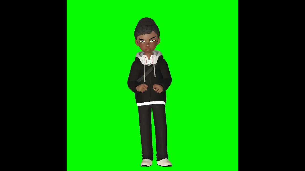 Vídeo de Animação - Avatar pare - Chroma Key - Green Screen