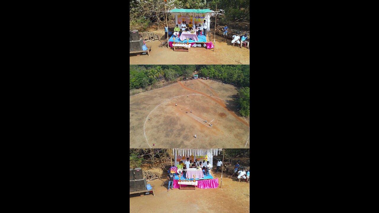 Drone shooting on village cricket 🏏