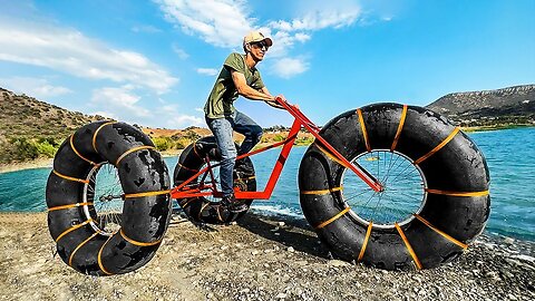 Epic bike-to-off-road transformation! From bicycle to all-terrain marvel 🚲