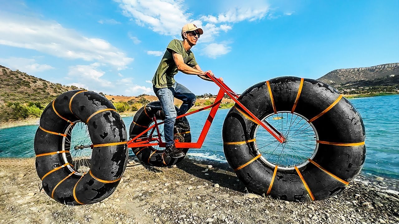 Epic bike-to-off-road transformation! From bicycle to all-terrain marvel 🚲