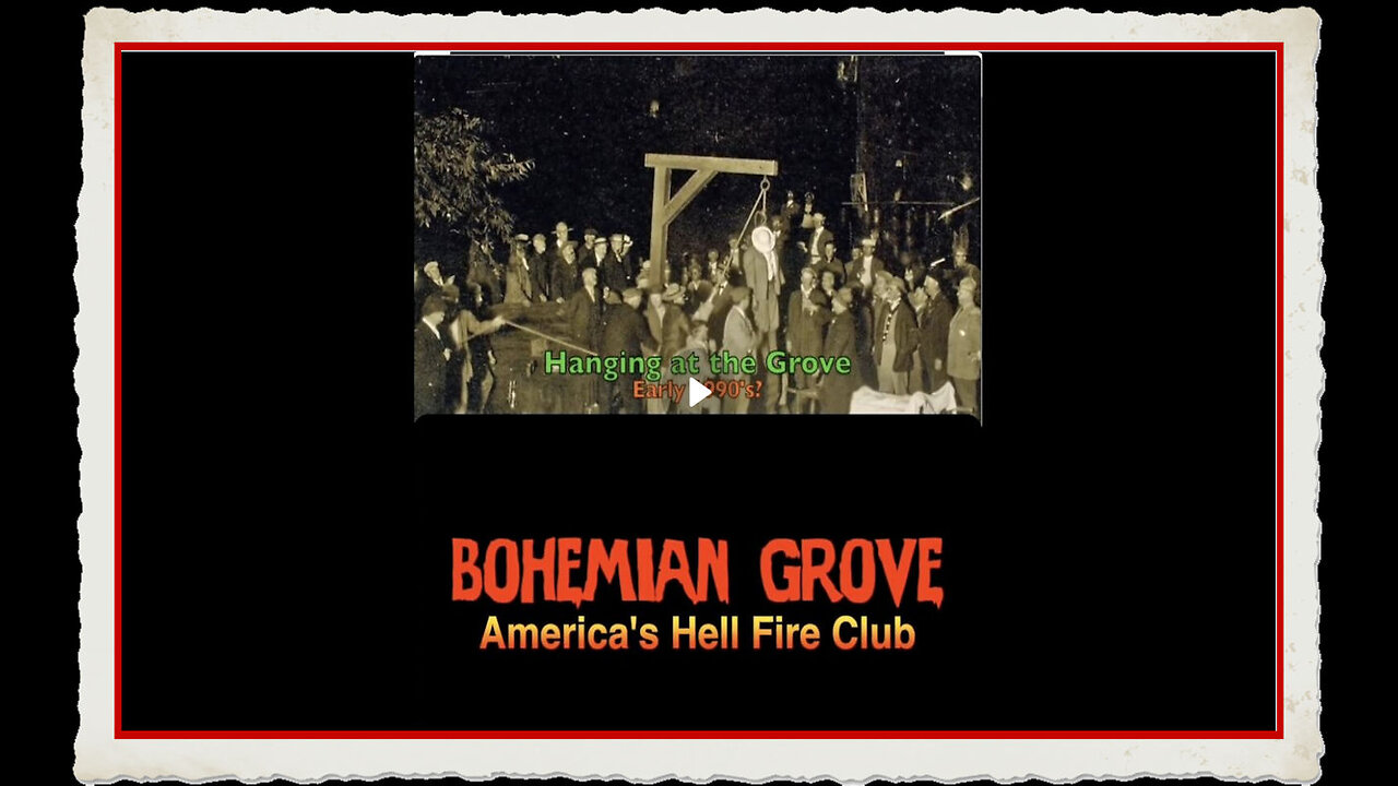 Eye Witness to Murder at Bohemian Grove Americas Satanic HellFire Club