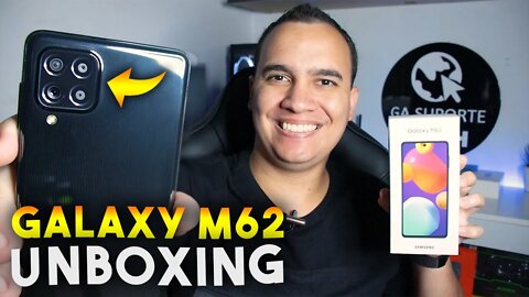 Galaxy M62, com SUPER BATERIA DE 7000mAh, AINDA VALE A PENA? Unboxing e Teste de Câmeras