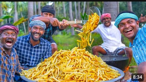 FRENCH_FRIES___Crispy_French_Fried_potatoes_Recipe_Cooking_In_Village___Finger_Chips___Easy_Snacks