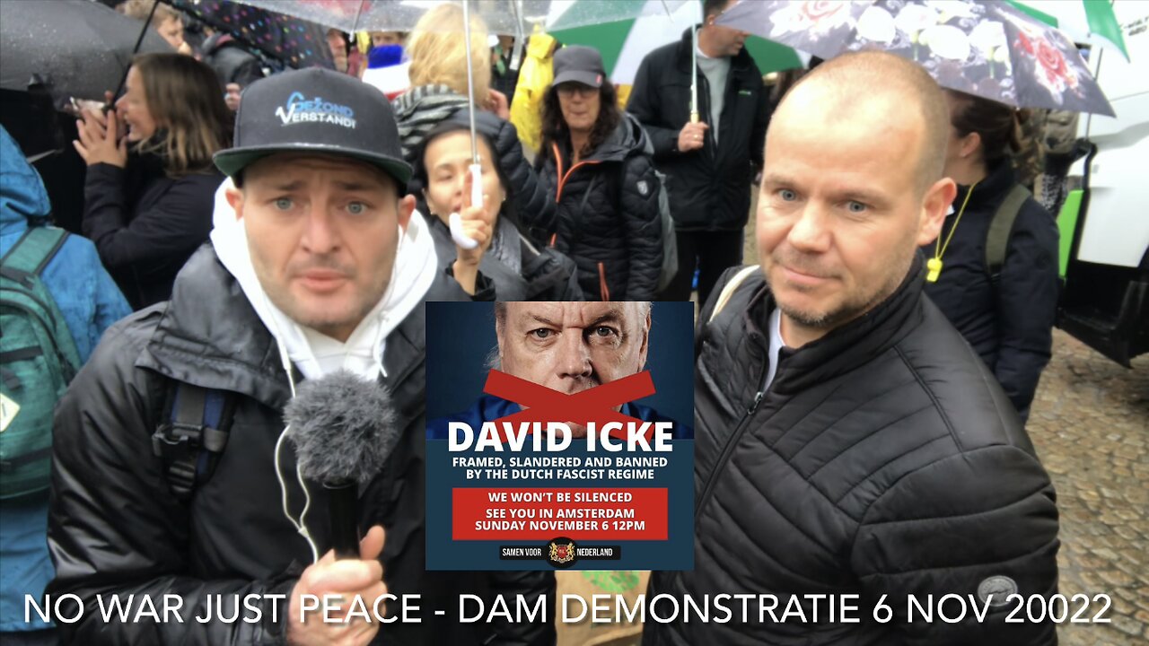 Massale opkomst op geannuleerde Demo Amsterdam - No War Just Peace - Amsterdam 6 Nov 22 - CSTV