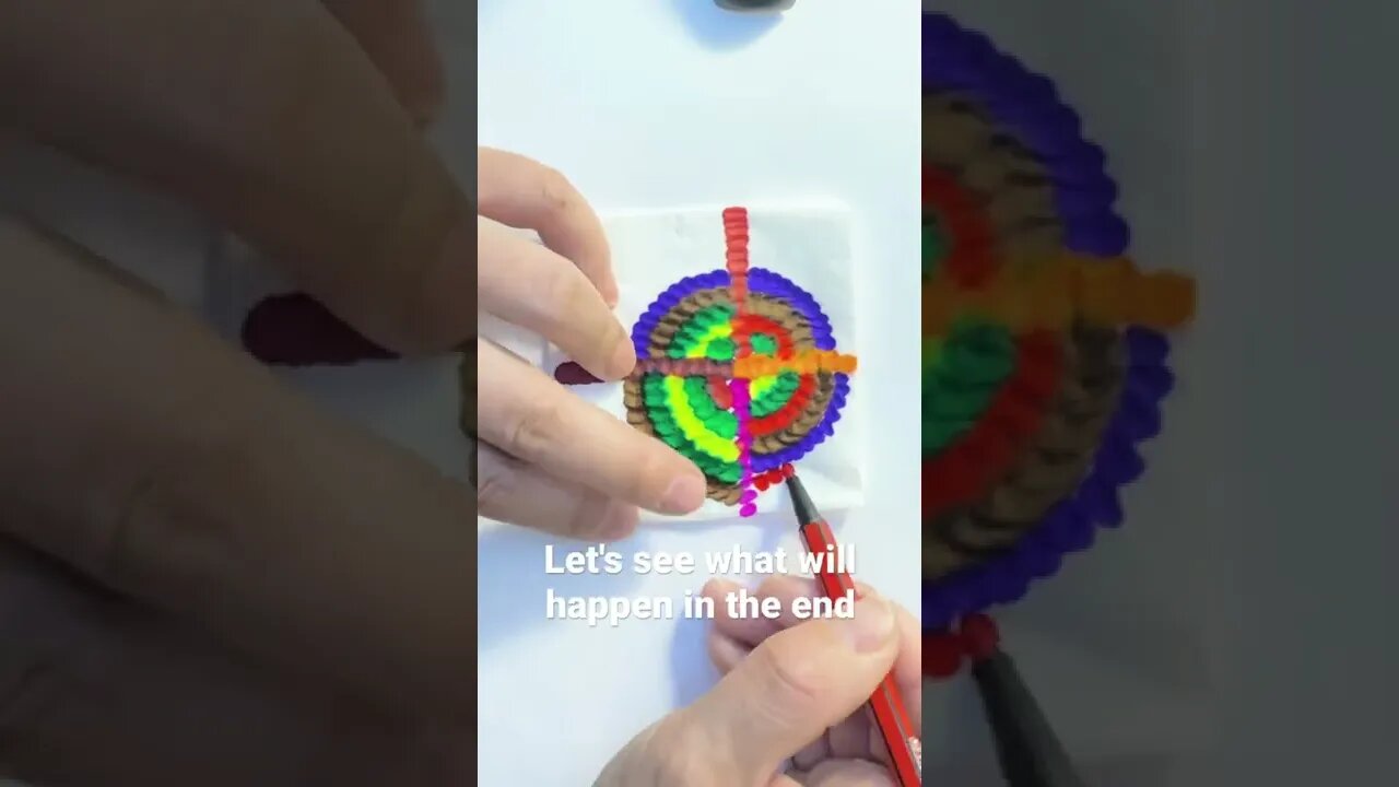 Painting experiment | How to do fun painting | creative tissue tie-dye painting | what happens｜绘画实验