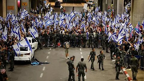 ТAnti-government demonstration at Israel's international airport