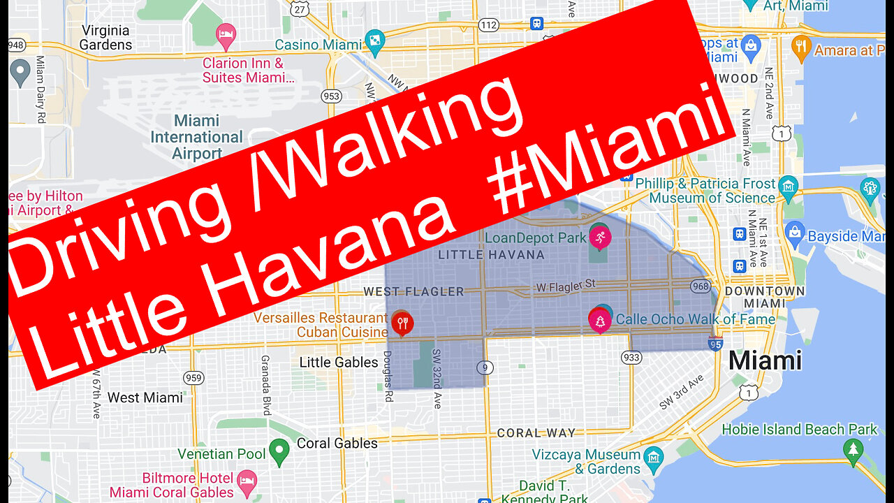 Little Havana -Miami -Driving /Walking 4K (fast 2x) #GoPro