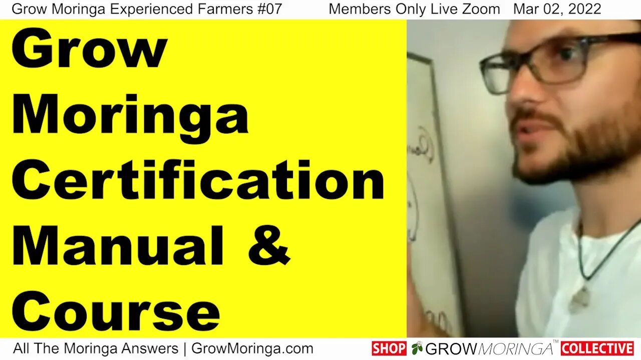 Grow Moringa Certification, Manual & Course