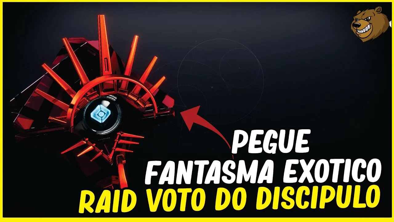 DESTINY 2 │ PEGUE FANTASMA EXÓTICO DA RAID VOTO DO DISCÍPULO SOLO