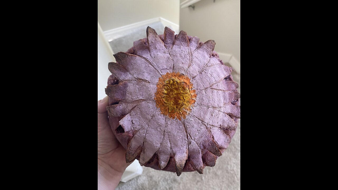 Sourdough Blooms: A Purple Aster Flower Inspiration