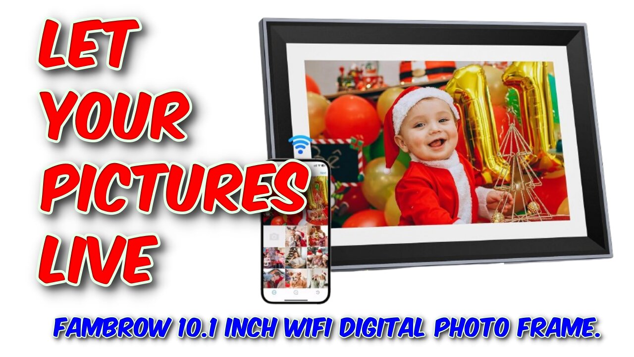 FamBrow 10.1 Inch WiFi Digital Photo Frame Review