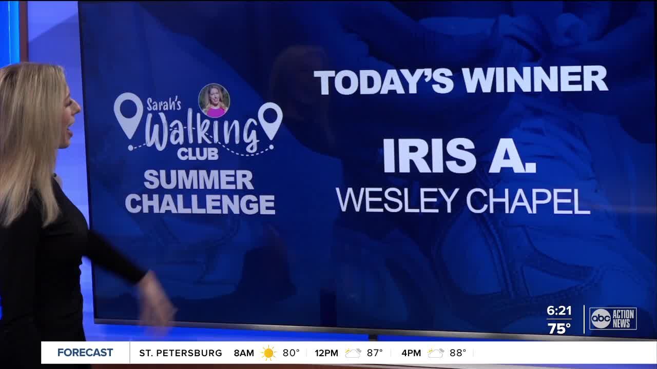 Sarah's Walking Club Summer Challenge Monday Winner