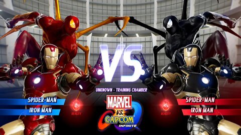 Spider-man & Iron Man VS Spider-man & Iron Man Marvel vs Capcom Infinite