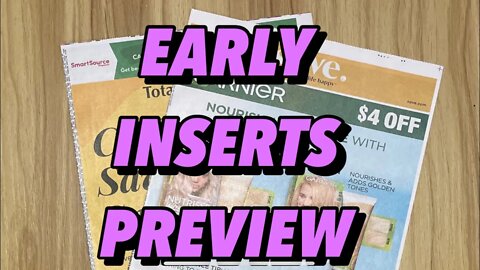 Early Inserts Preview #couponingwithdee #earlyinserts #save