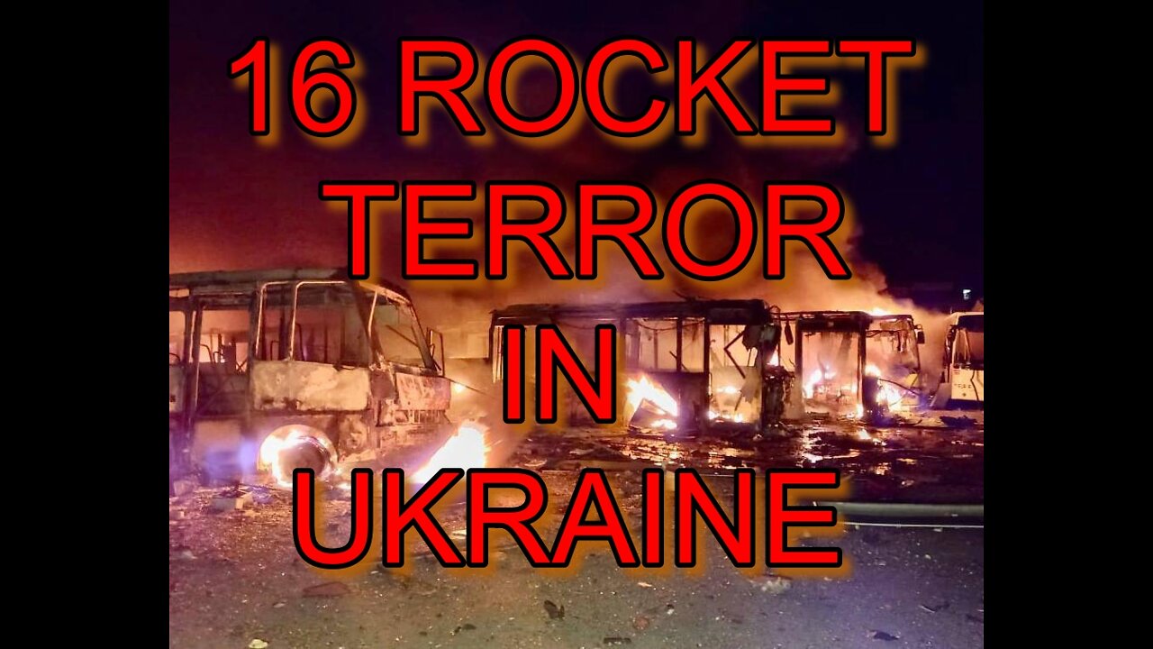 16 ROCKET TERROR IN UKRAINE!16 rockets over Ukraine in one morning!