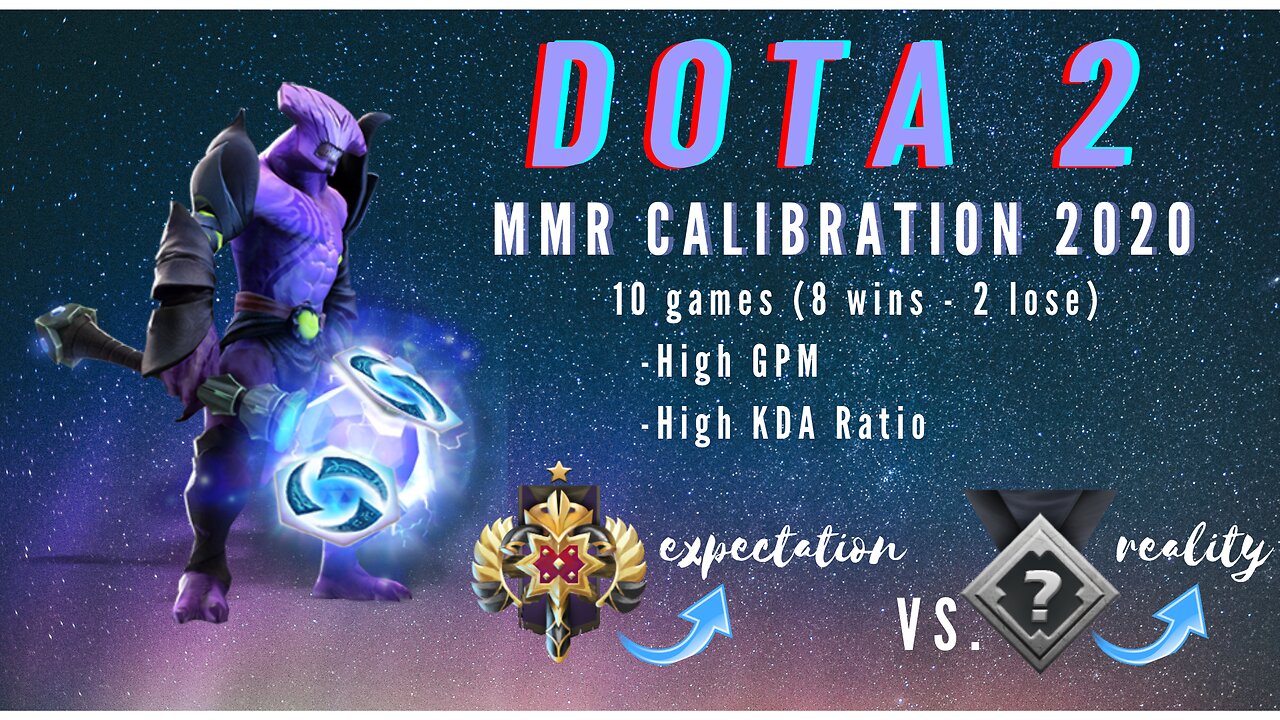 DOTA 2 Calibration, 8 Win Domination TBD 10 Rank Expectation Vs. Reality