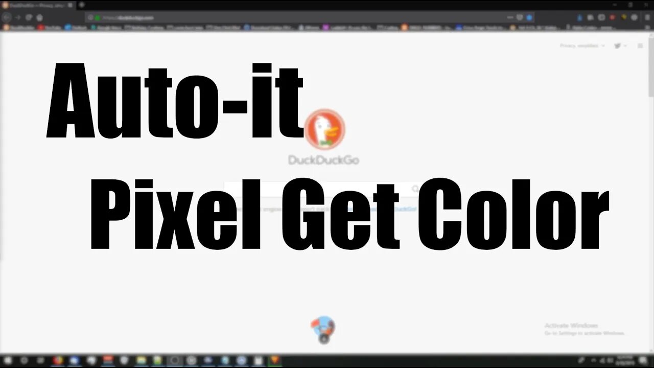 Autoit: Pixel Get Color
