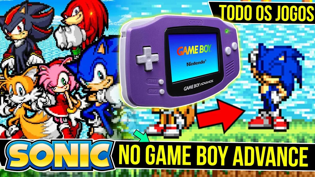 Todos os Jogos do Sonic no Game Boy Advance #shorts