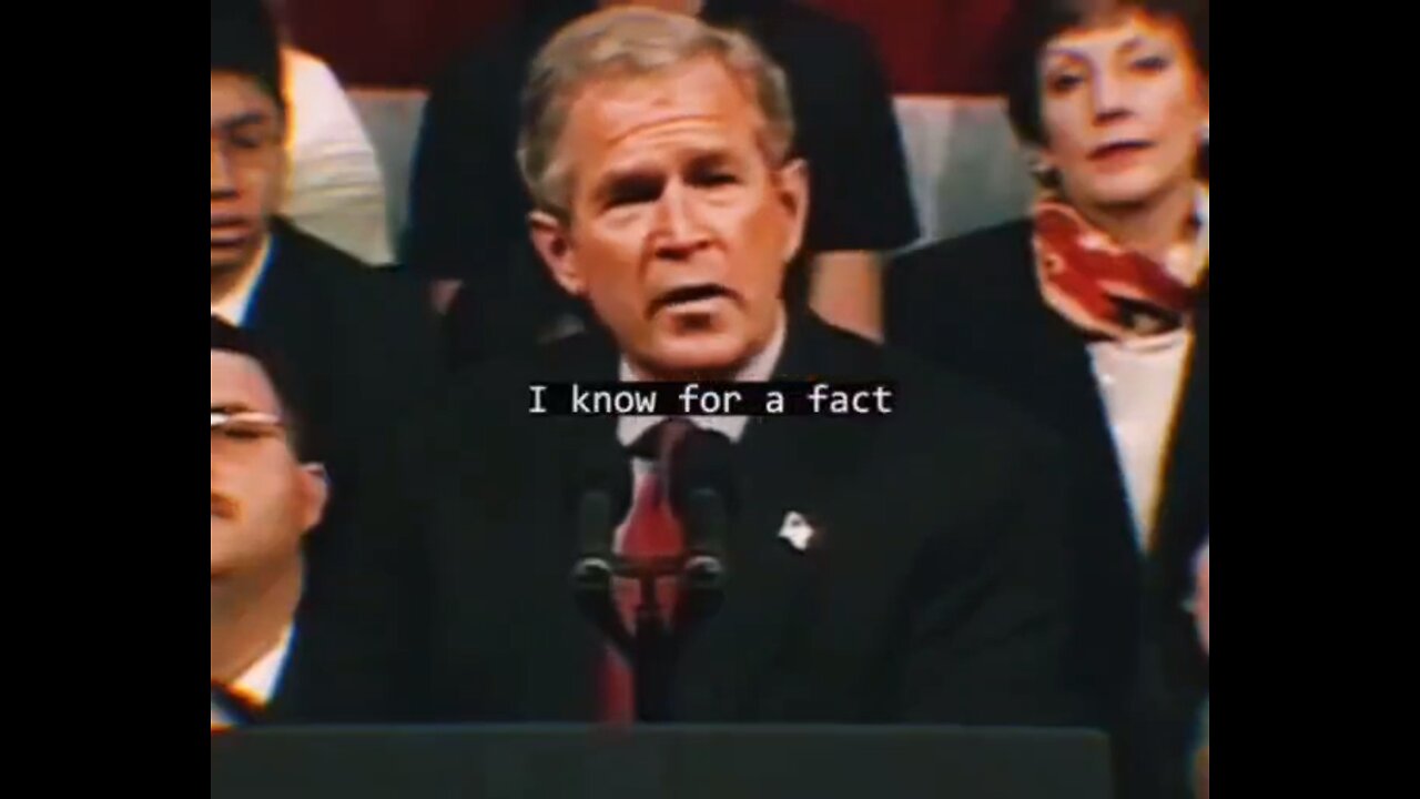 Bush lied about WMDs, the elites are real terrorists!