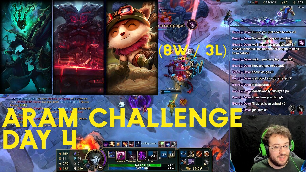 ARAM challenge day 4 (7 WINS / 3 LOSES) Some long games