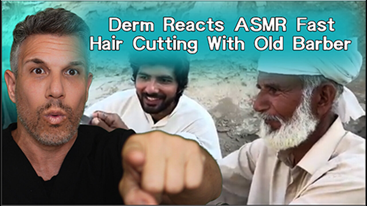 Derm reacts to ASMR With Fast Hair Cutting!