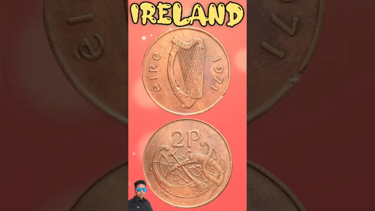 Ireland 2 Pence 1971.#shorts #education #coinnotesz