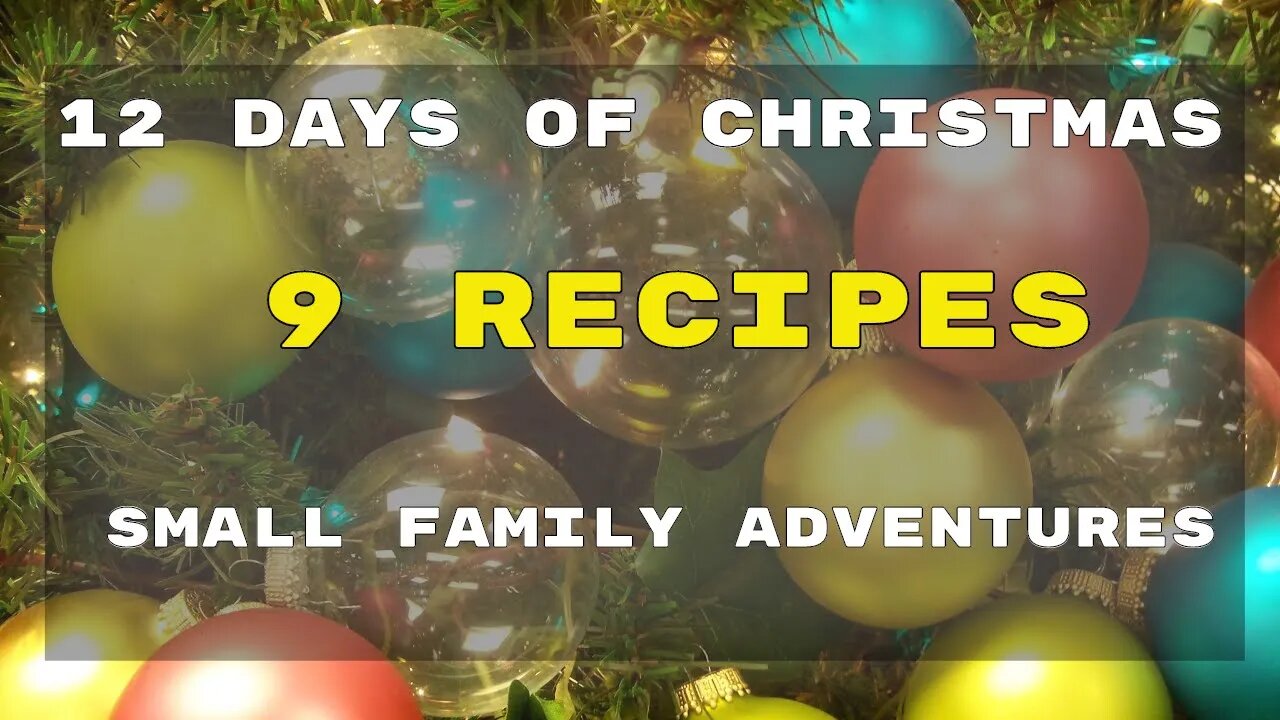 9 Recipes to try in 2020 | Day 9 | 12 Days of Christmas | Small Family Adventures