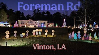 Foreman Road Christmas Light Display - Vinton, Louisiana