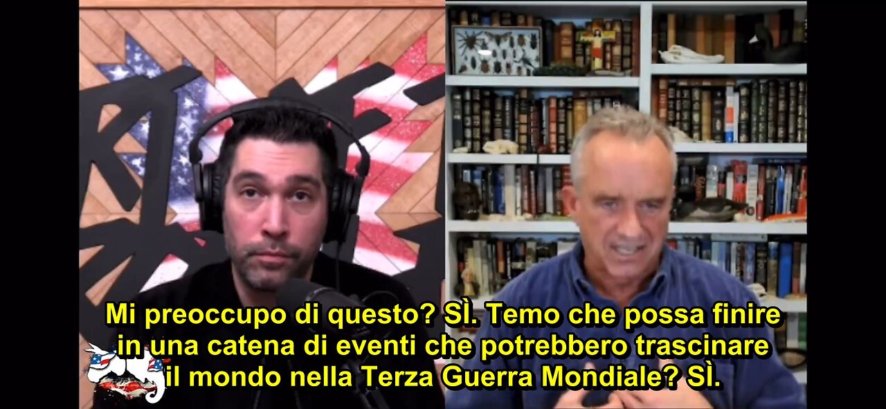 Dave Smith intervista Robert Kennedy: scioccante: "Con Israele a costo di guerra mondiale"