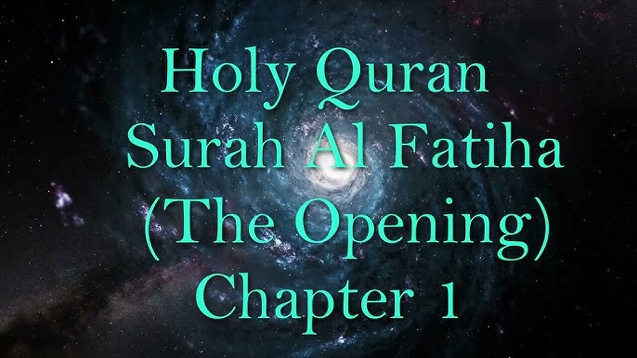 Surah Fatiha By Mishary Al Afasy