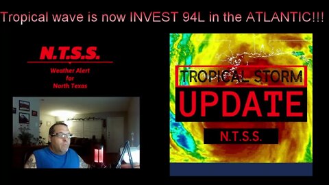 We have INVEST 94L in the Atlantic also new tropical wave in the Pacific!!