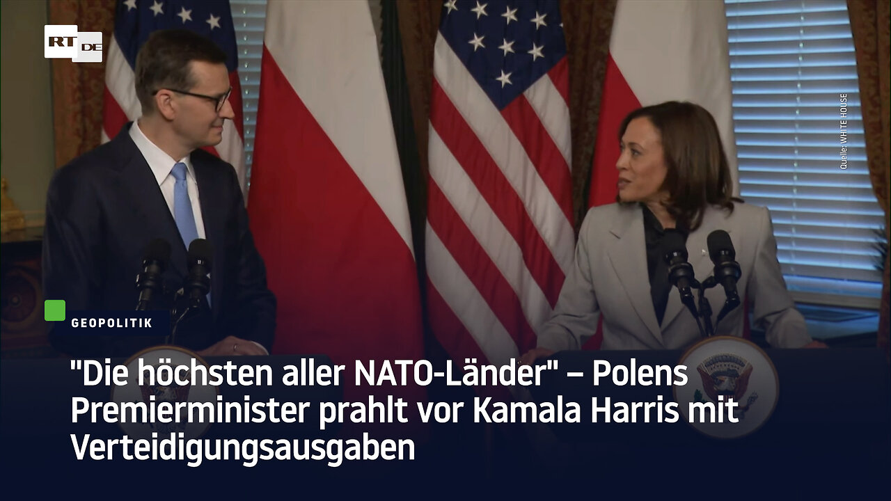 Polens Premierminister prahlt vor Kamala Harris mit Verteidigungsausgaben