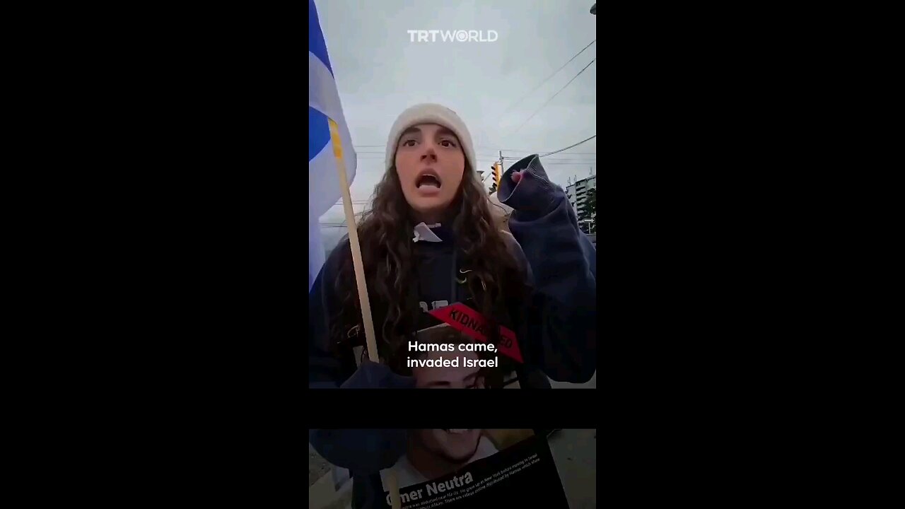 Pro Israeli protestor still Lieing “Where were your grandparents born?” Israeli: “Poland” 🇵🇱😭