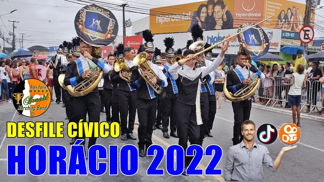 BANDA MARCIAL HORÁCIO DE ALMEIDA 2022 NO DESFILE CÍVICO 2022 - BAIRRO DE MANGABEIRA 2022