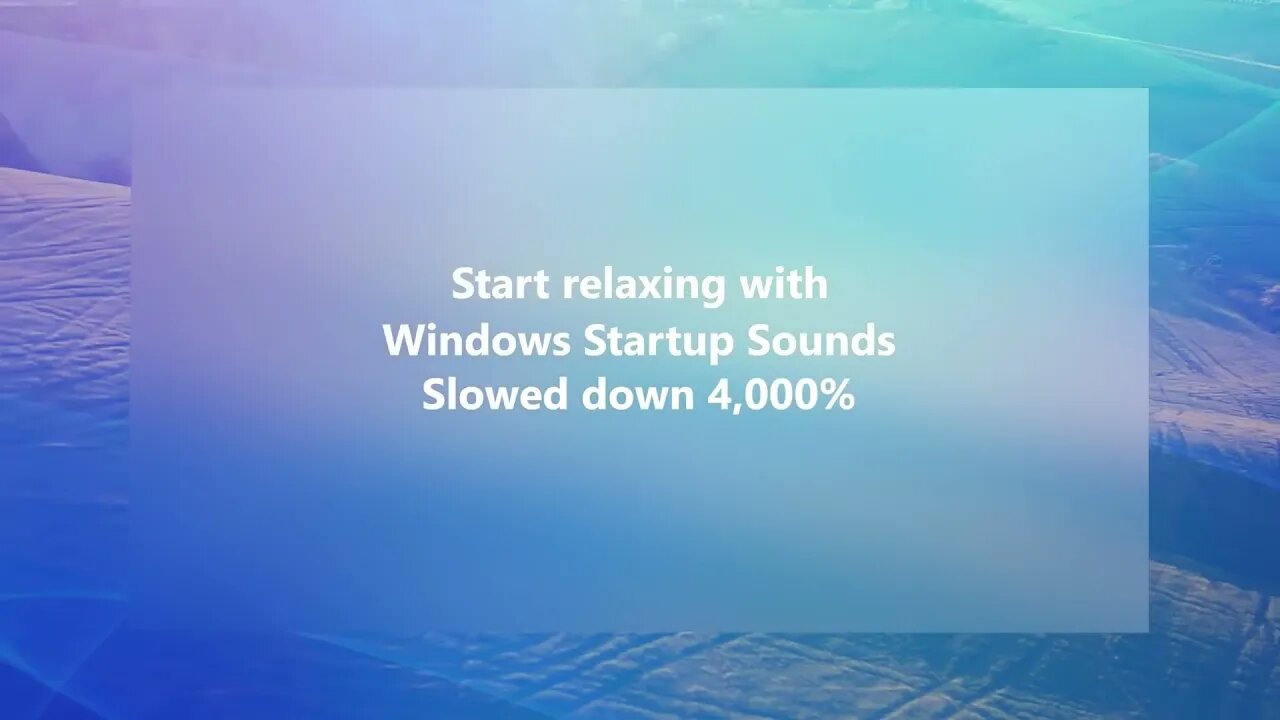 Windows | Startup Sounds – Slo fi Remix