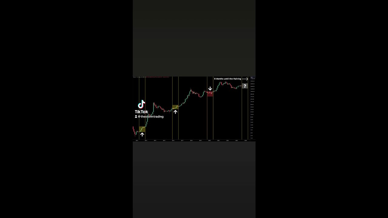 🔴 #Bitcoin monthly 8 months until the halving