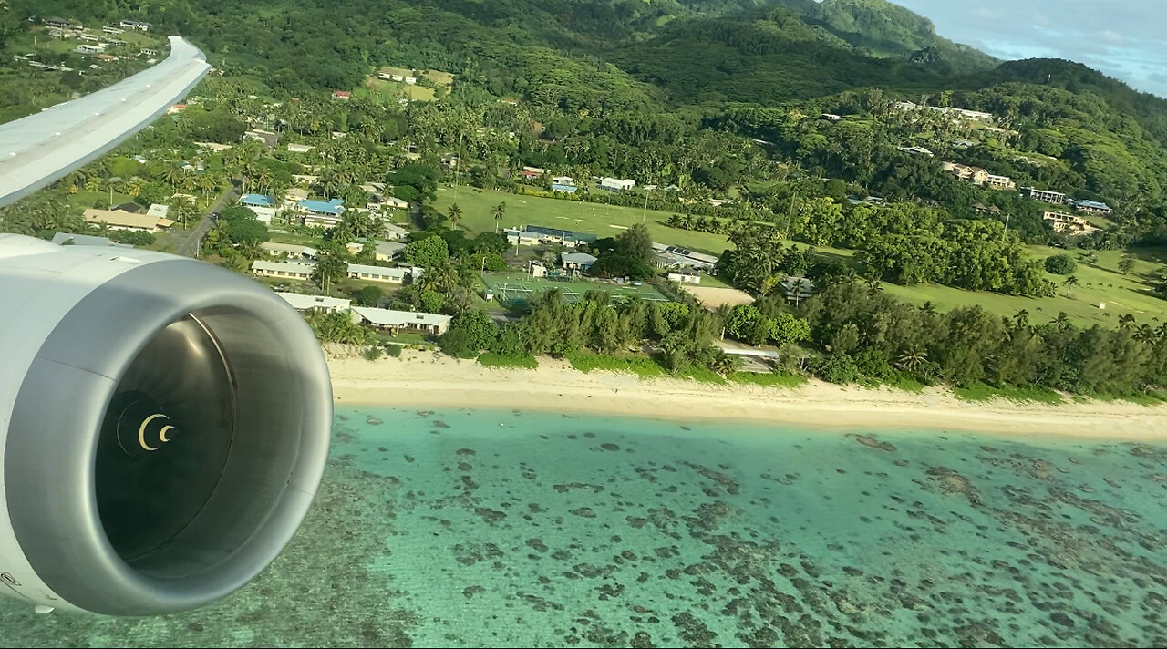 Air NZ Boeing 787-9 Taxi & Takeoff From Rarotonga (RAR)