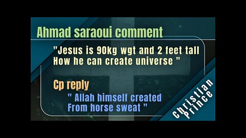 Allah is made of horse sweat - Christian Prince