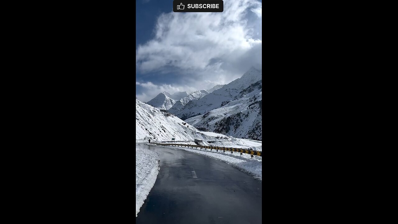 Enjoy Snow And Slow Down #nature #snow #himachal #trending #peace #fun #love #reels #chill