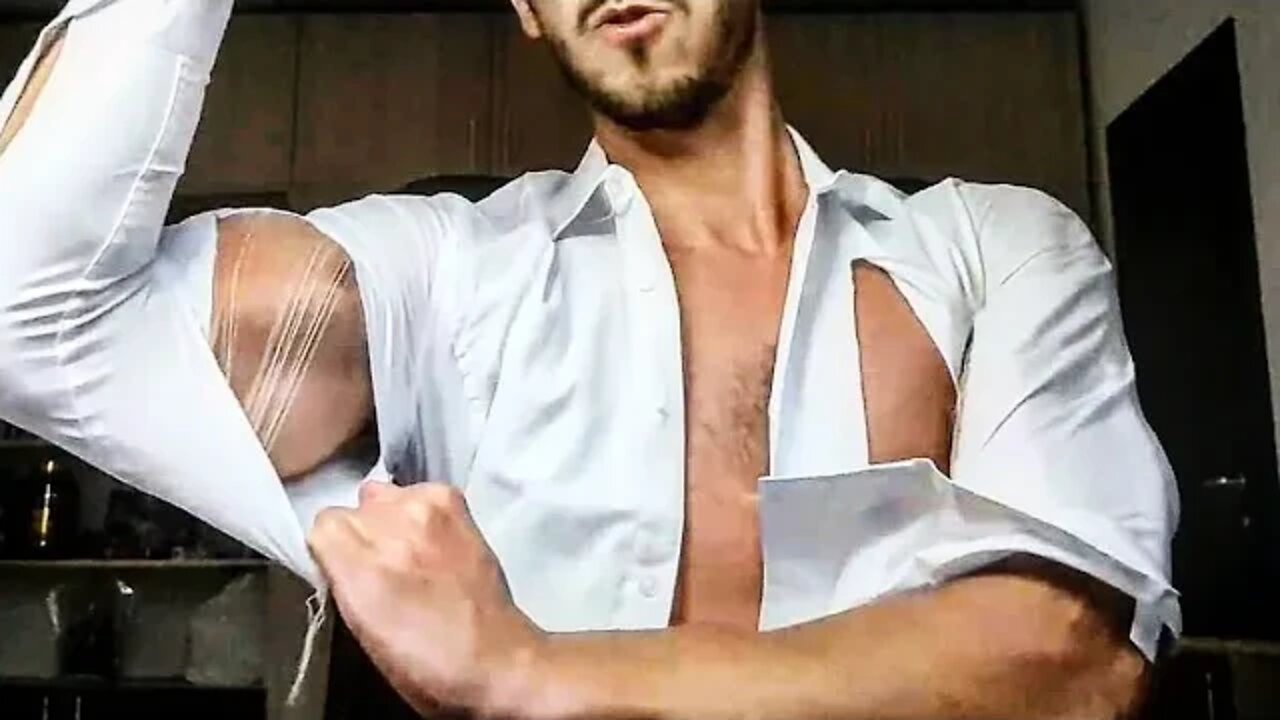 HULK OUT from Suit || Destroying shirt with MUSCLES