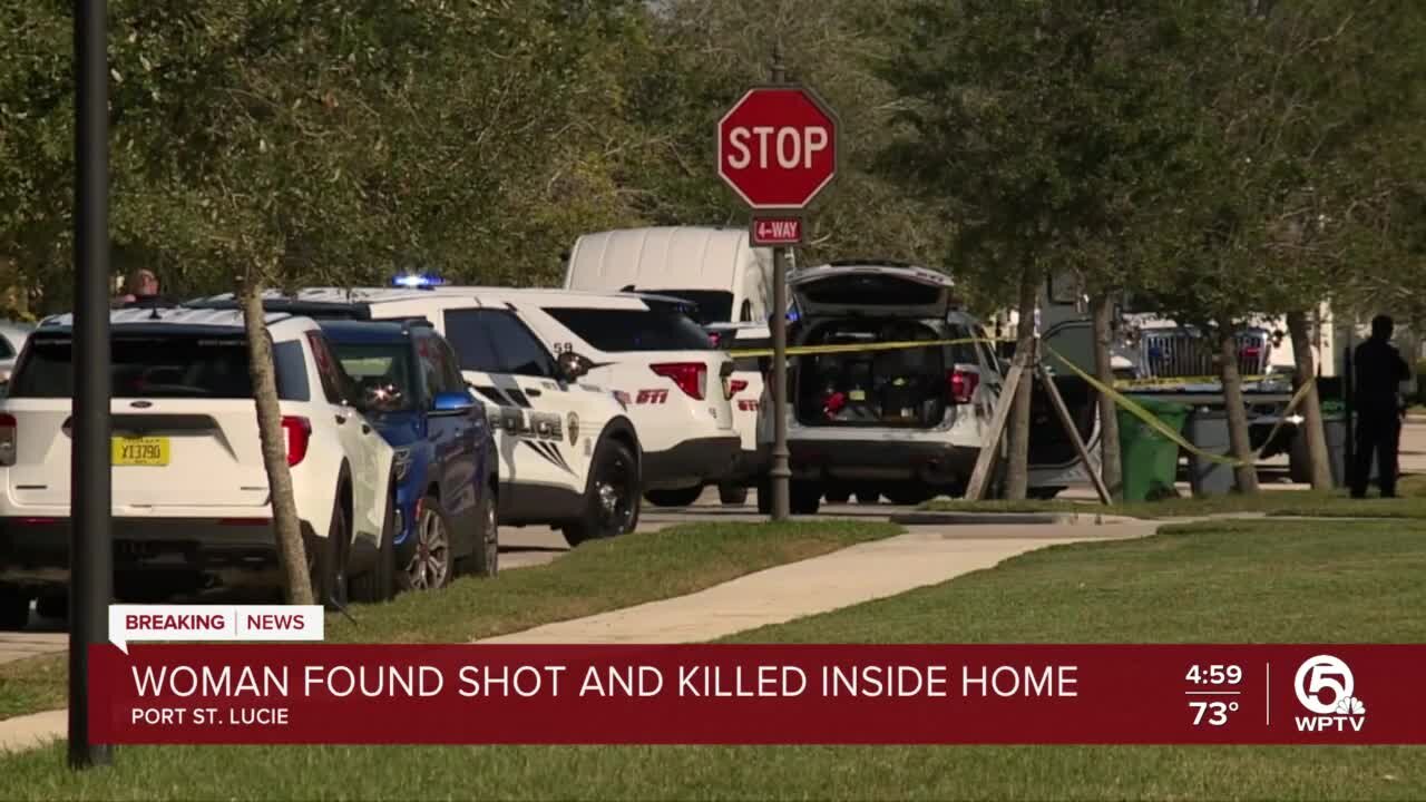 Port St. Lucie police say woman found shot to death inside home