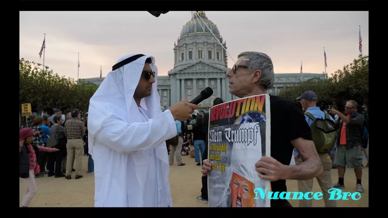 Interviewing People at Trump Muslim Ban Protest in San Francisco