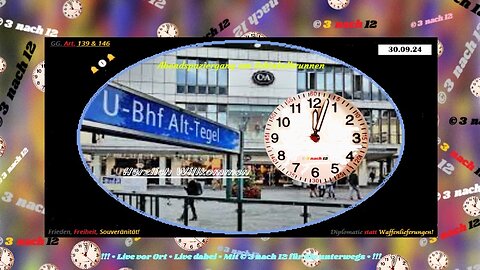 🔔🕕🔔Montagsspaziergang Reinickendorf - am Schinkelbrunnen - Vollversion - Aufzeichnung - 30.09.24