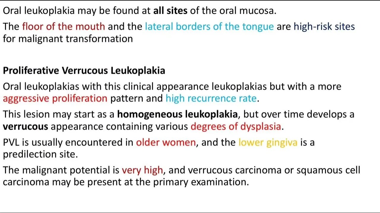 Oral Medicine L5 Part2 (White Lesions)