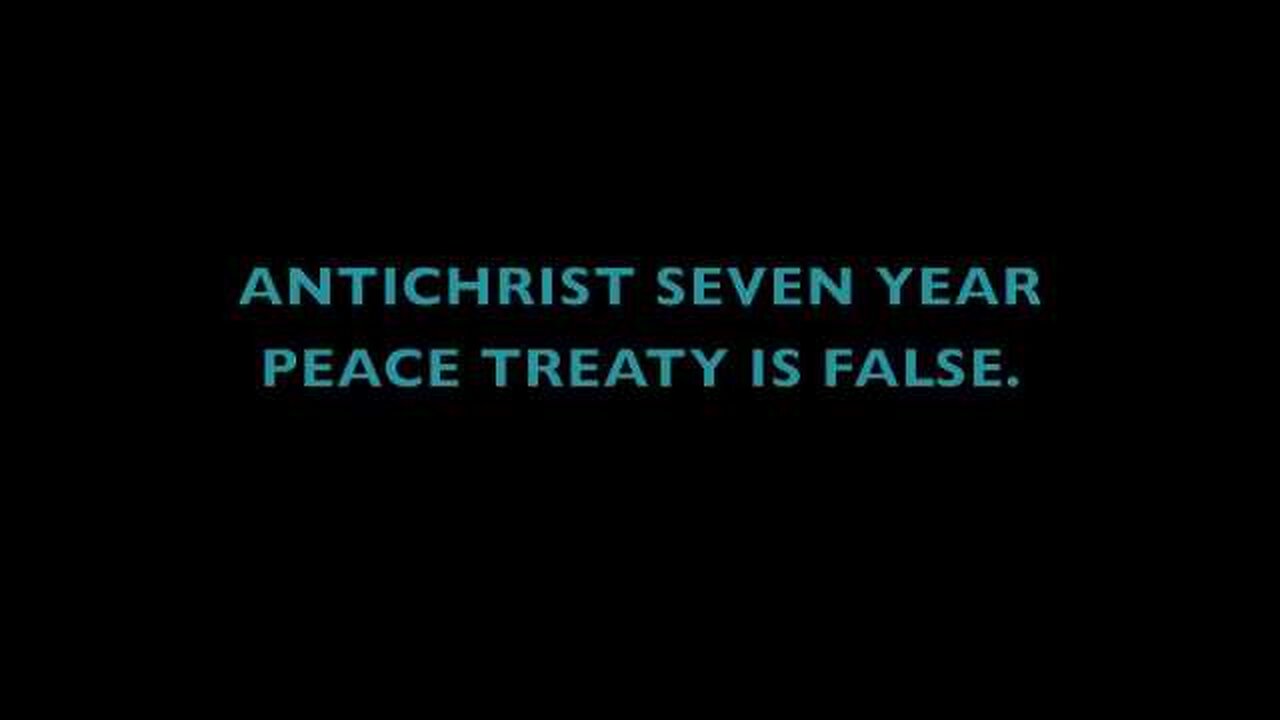 The 7 Year Peace Covenant is not done by The Antichrist