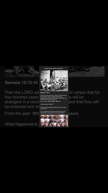 Genesis 15:13-14 - #shorts #america #african #religion #youtubeshortsvideo #youtubeshorts