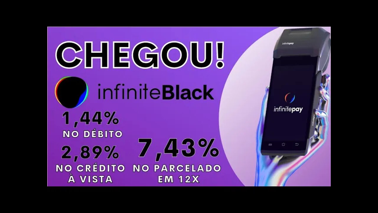 Chegou a minha InfinitePay! A InfiniteBlack Smart, a máquina Android sem mensalidade da Infinite!