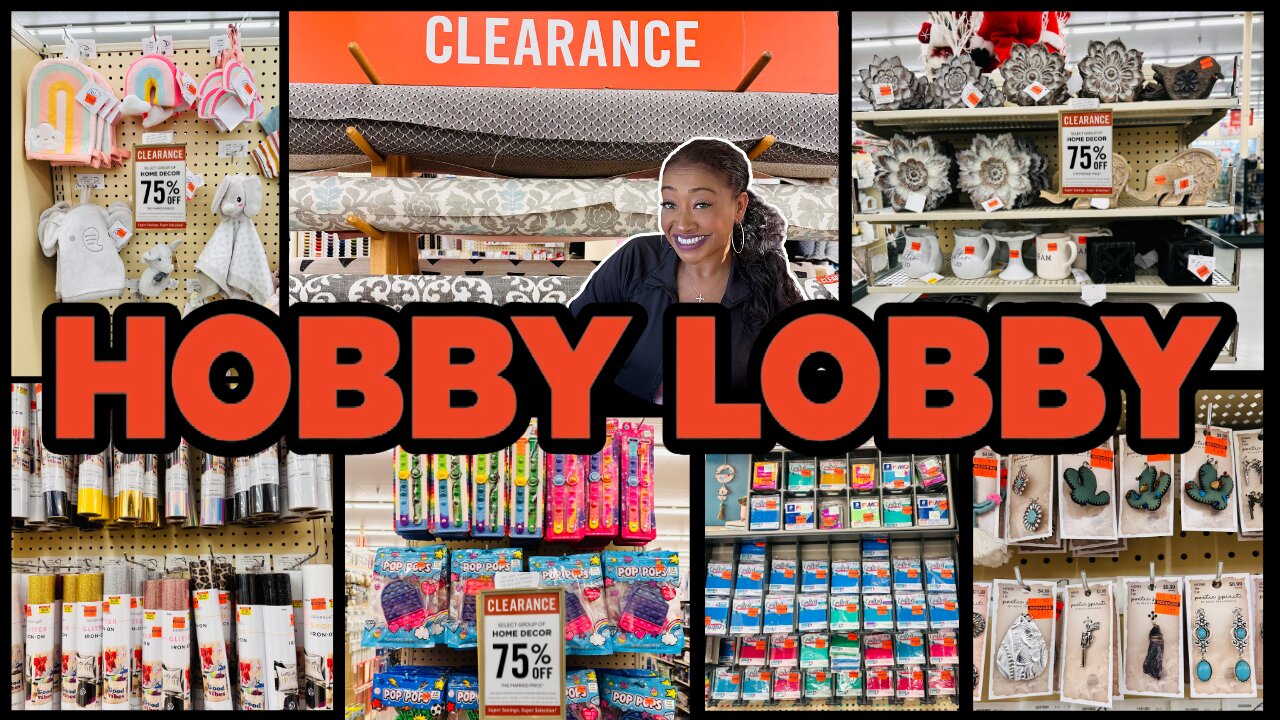 Hobby Lobby 75 Off Craft Section & MORE🏃🏽‍♀️🔥Hobby Lobby Clearance Shopping🏃🏽‍♀️🔥#hobbylobbyshopping